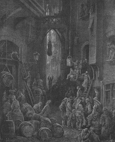 Docks Sainte-Catherine de Gustave after Dore